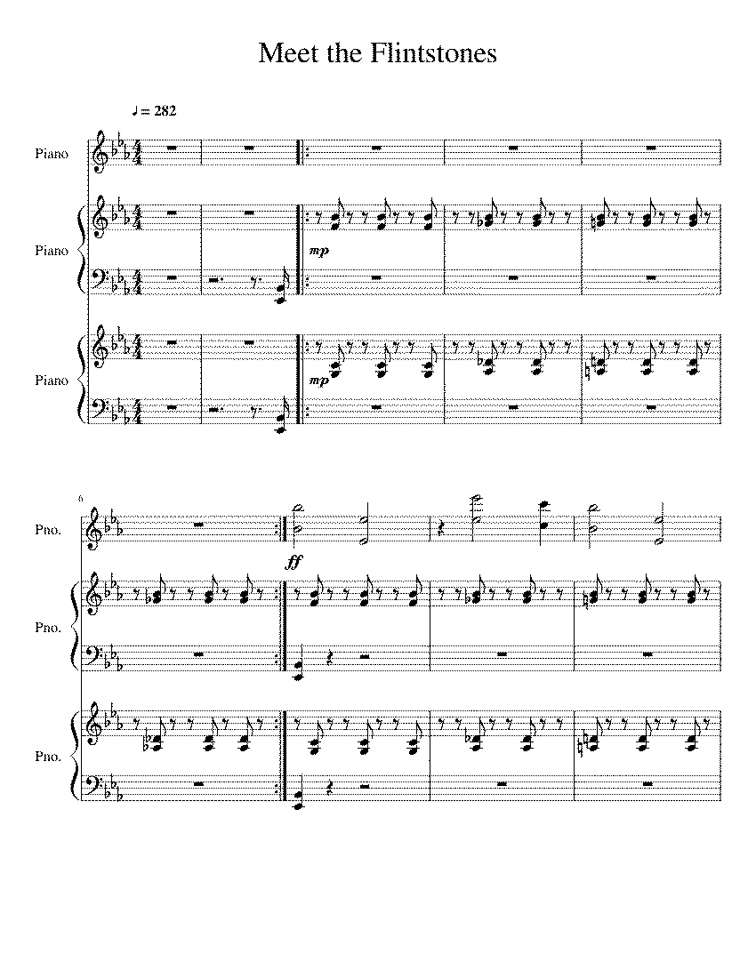 Partitura Flintstones