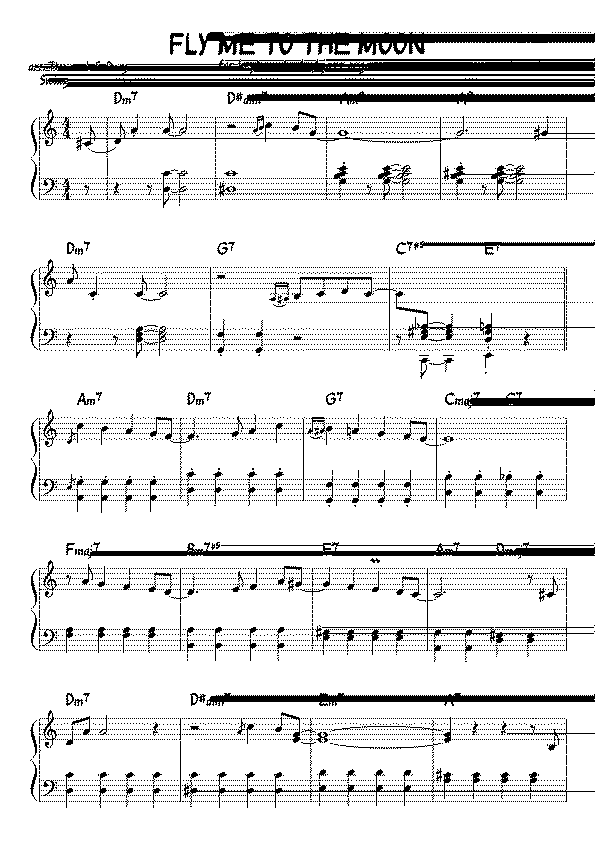 Partitura Fly Me To The Moon