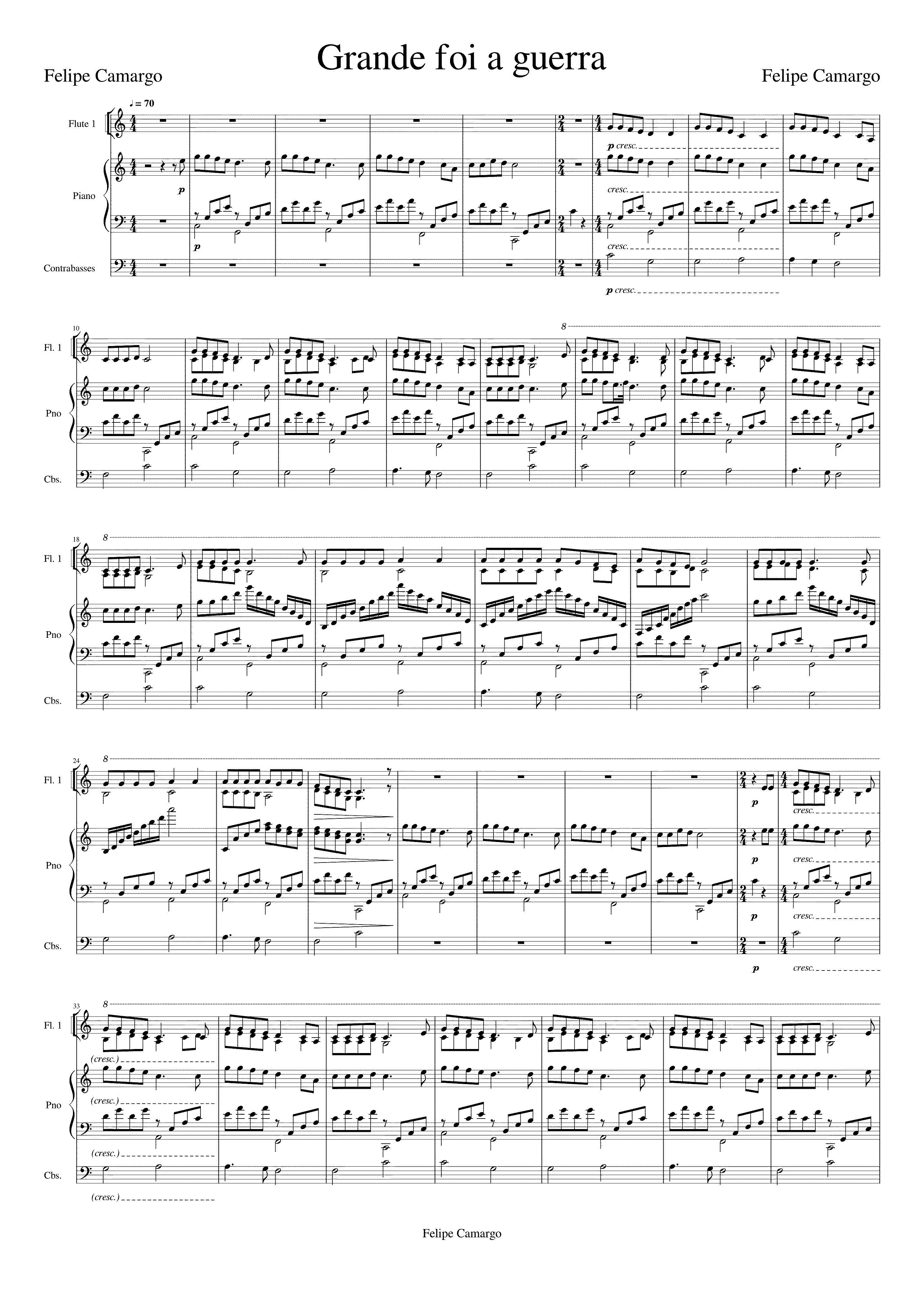 Partitura Foia