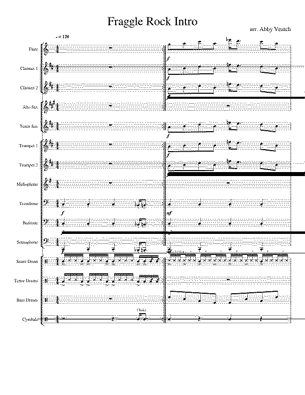 Partitura Fraggle Rock