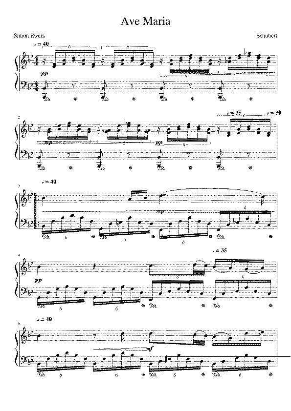 Partitura Franz Schubert