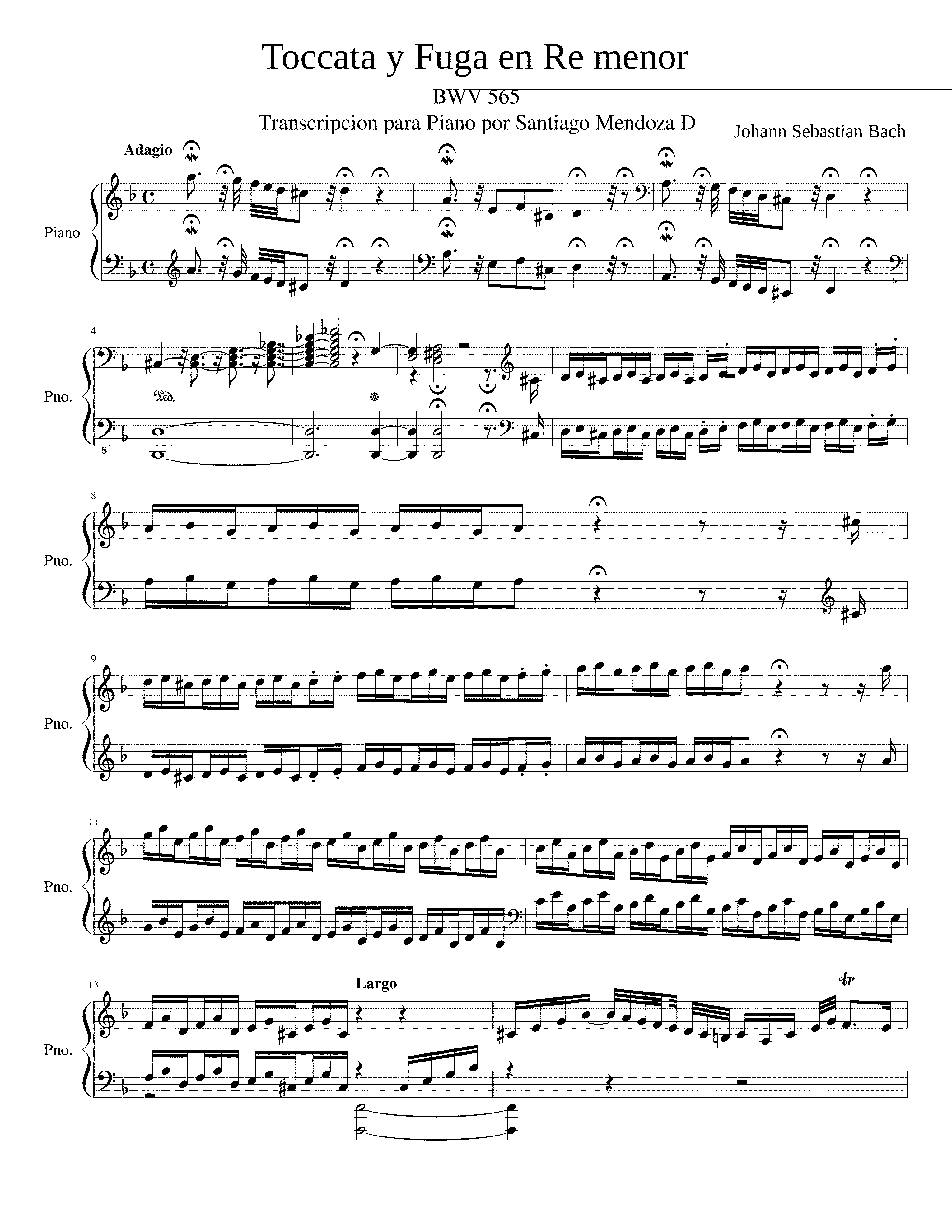 Partitura Fuga