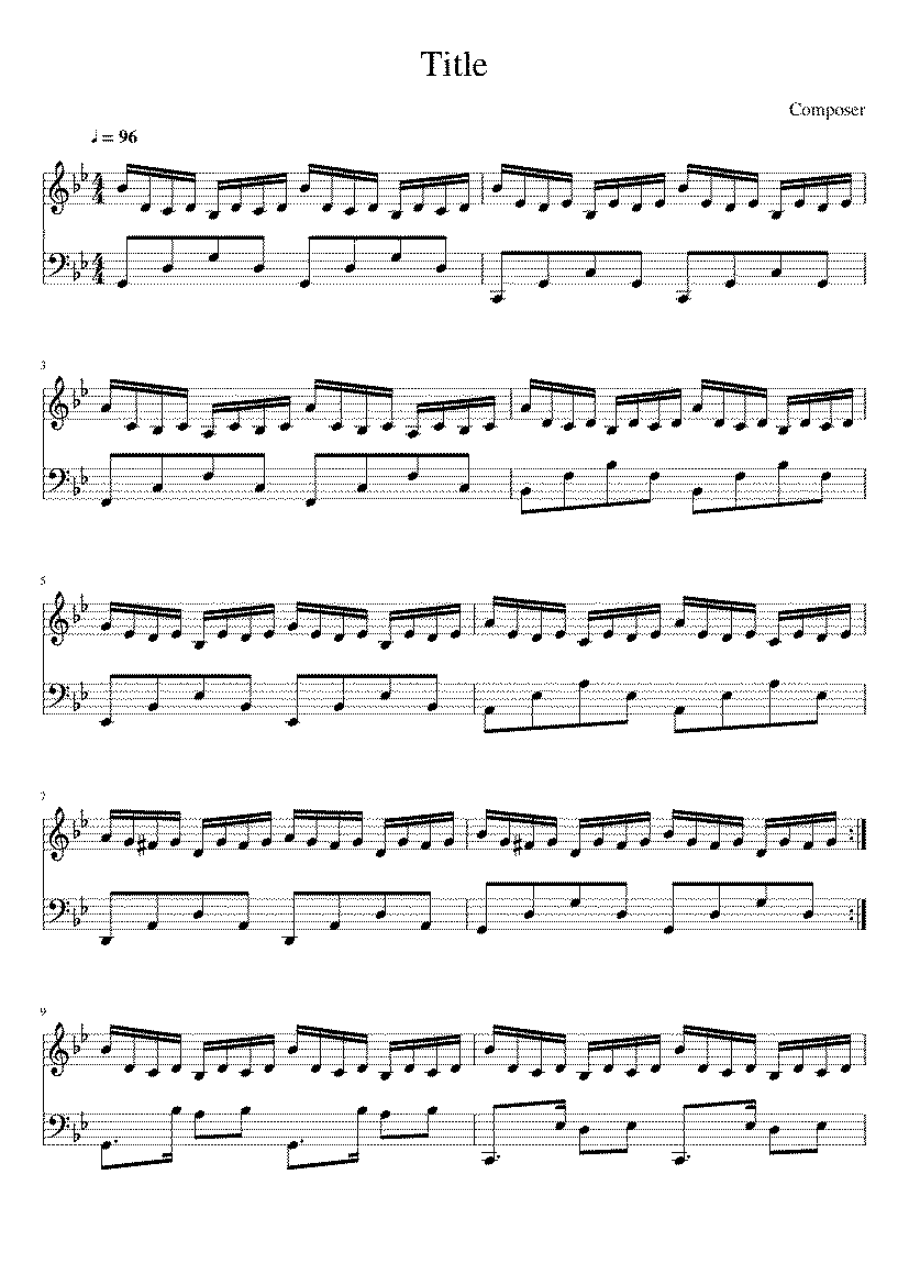 Partitura G Minor Bach Luo Ni
