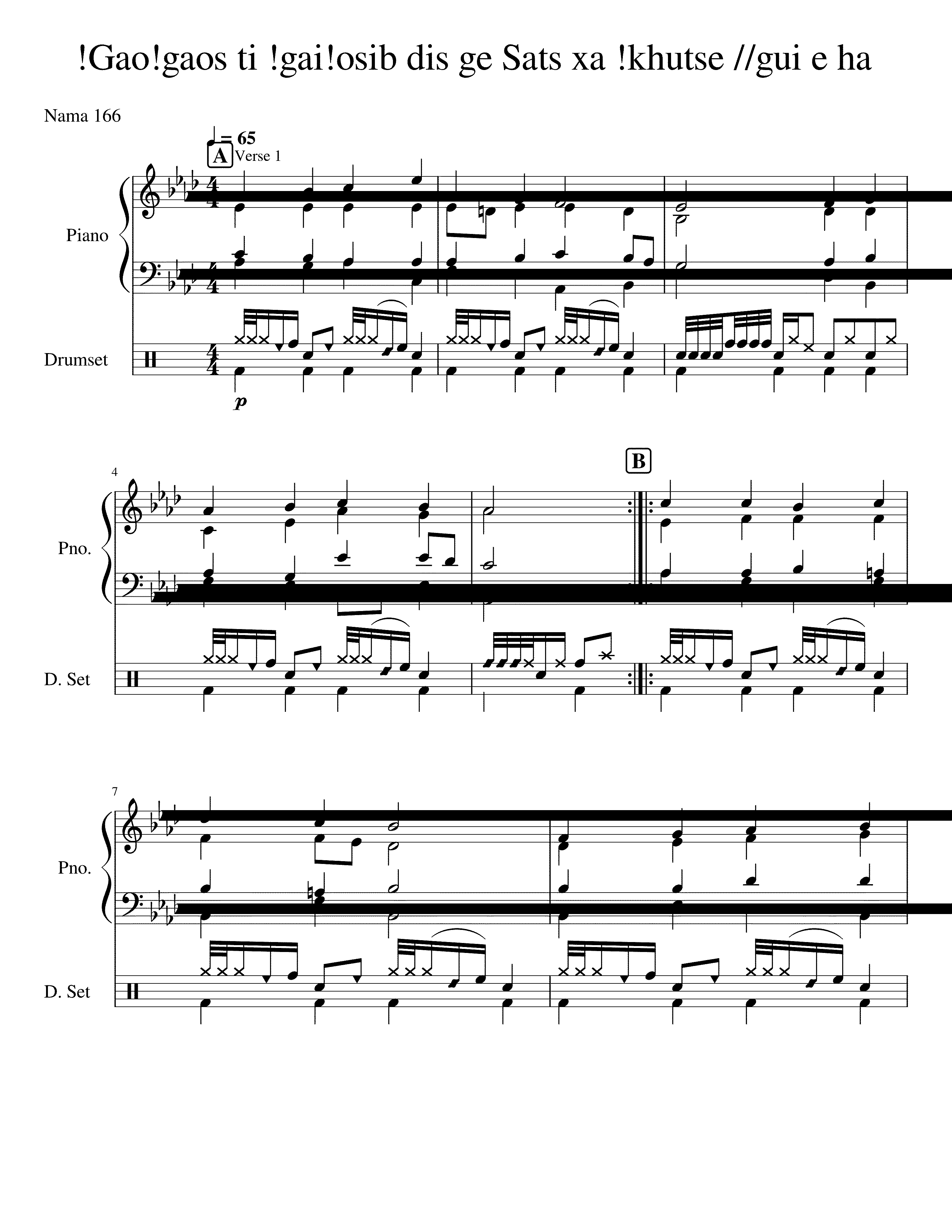 Partitura Gaos
