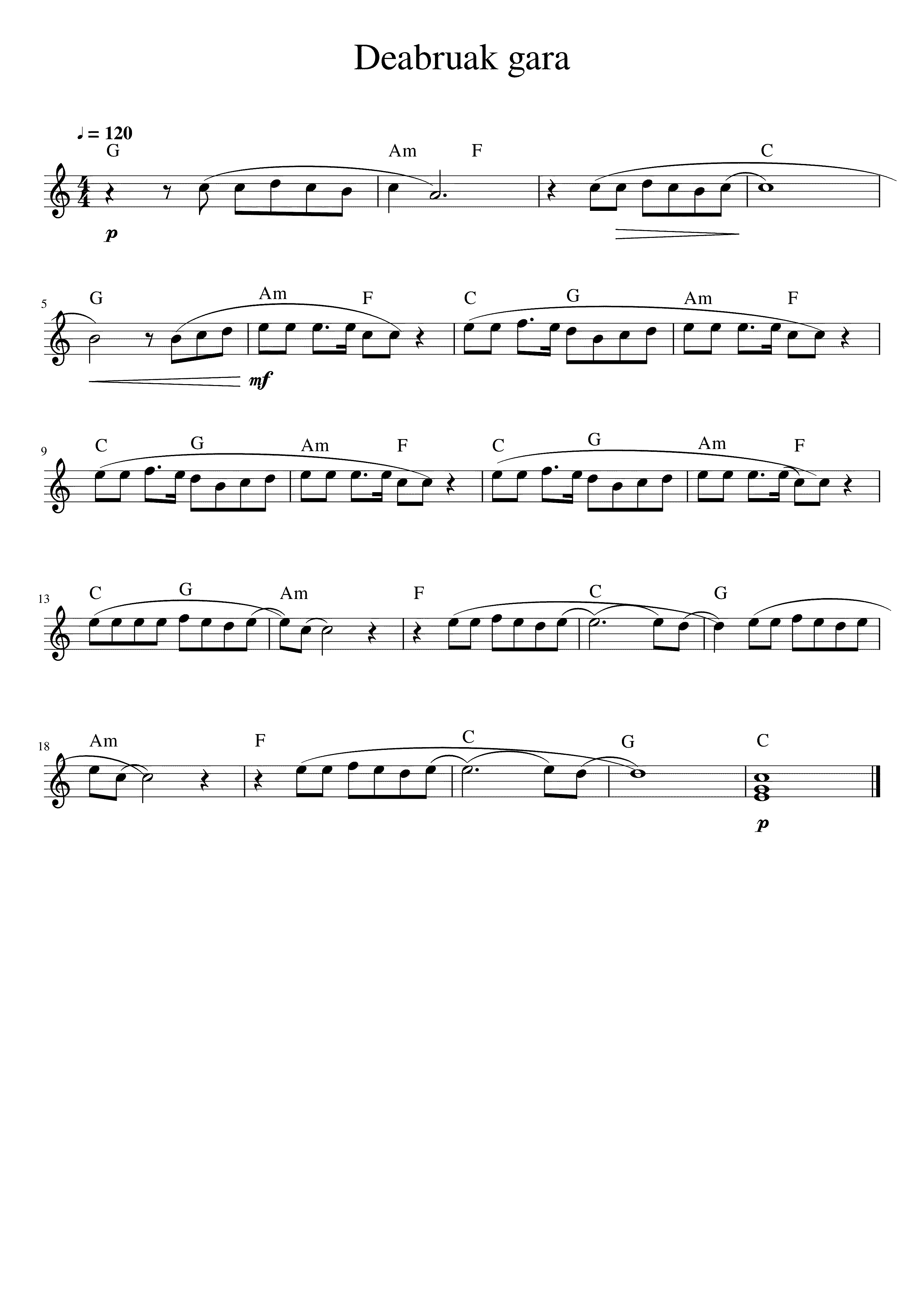 Partitura Goazen