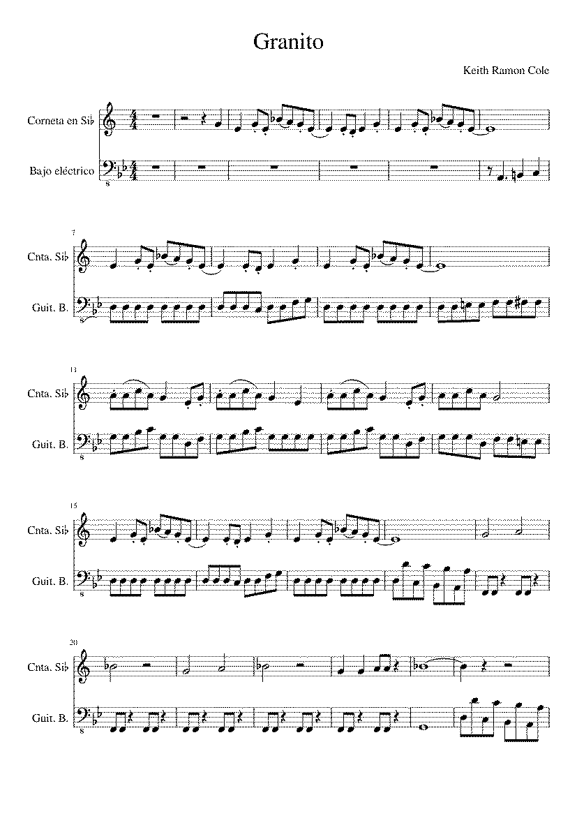 Partitura Granito