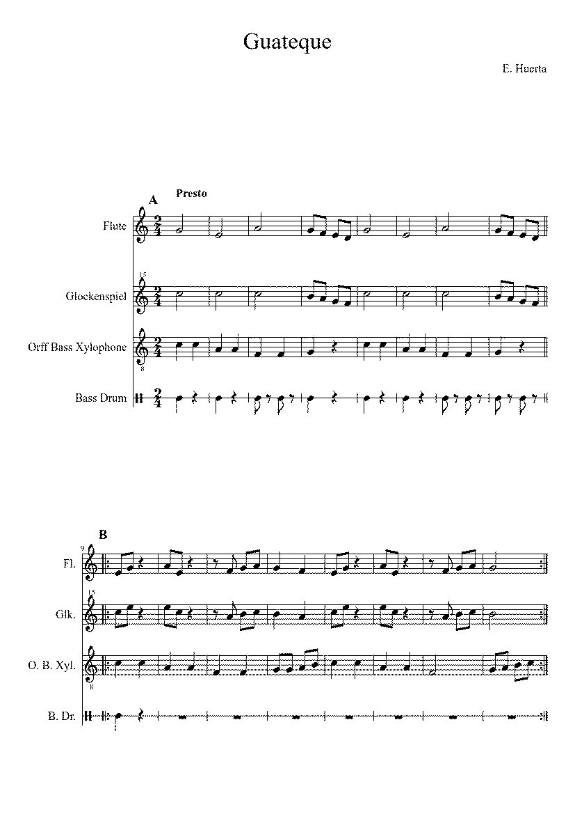 Partitura Guateque