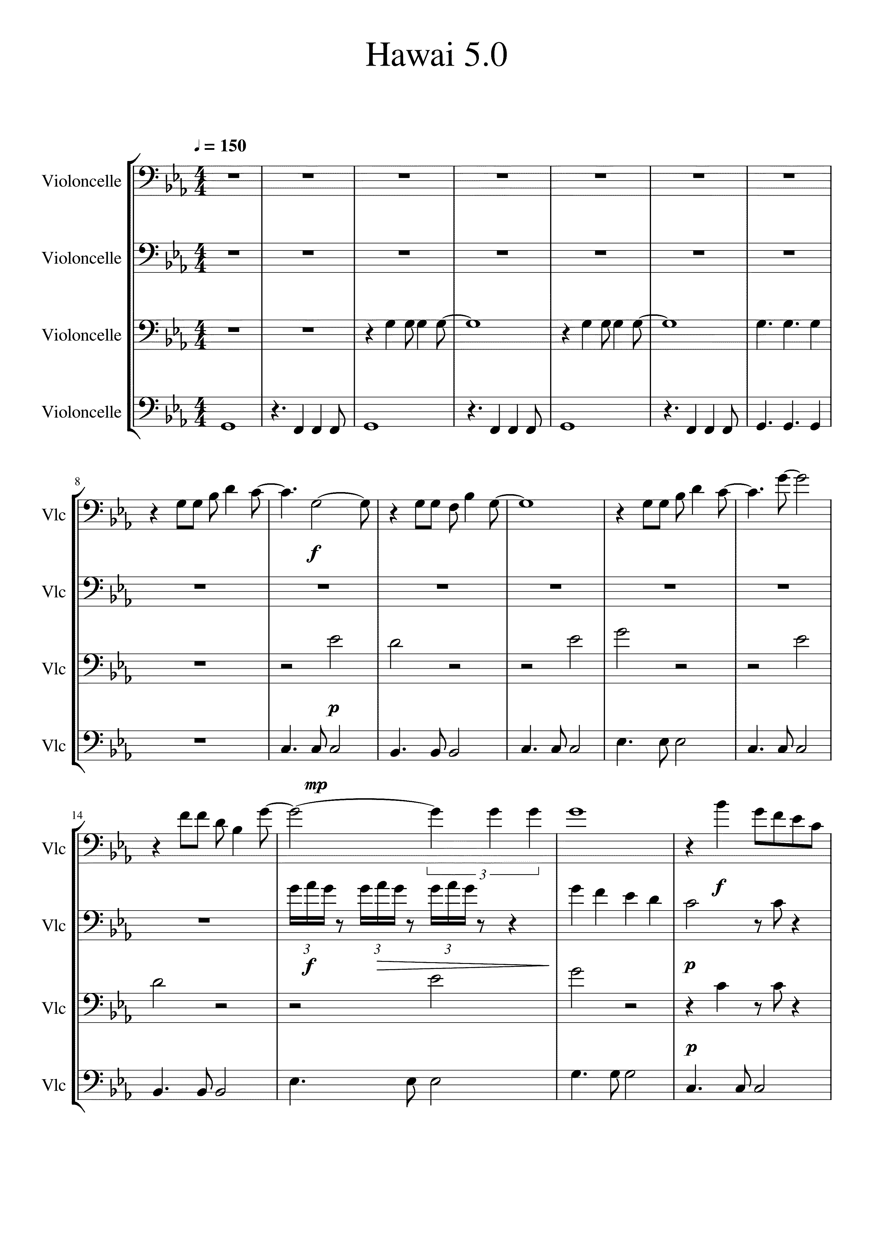 Partitura Hawai 5.0