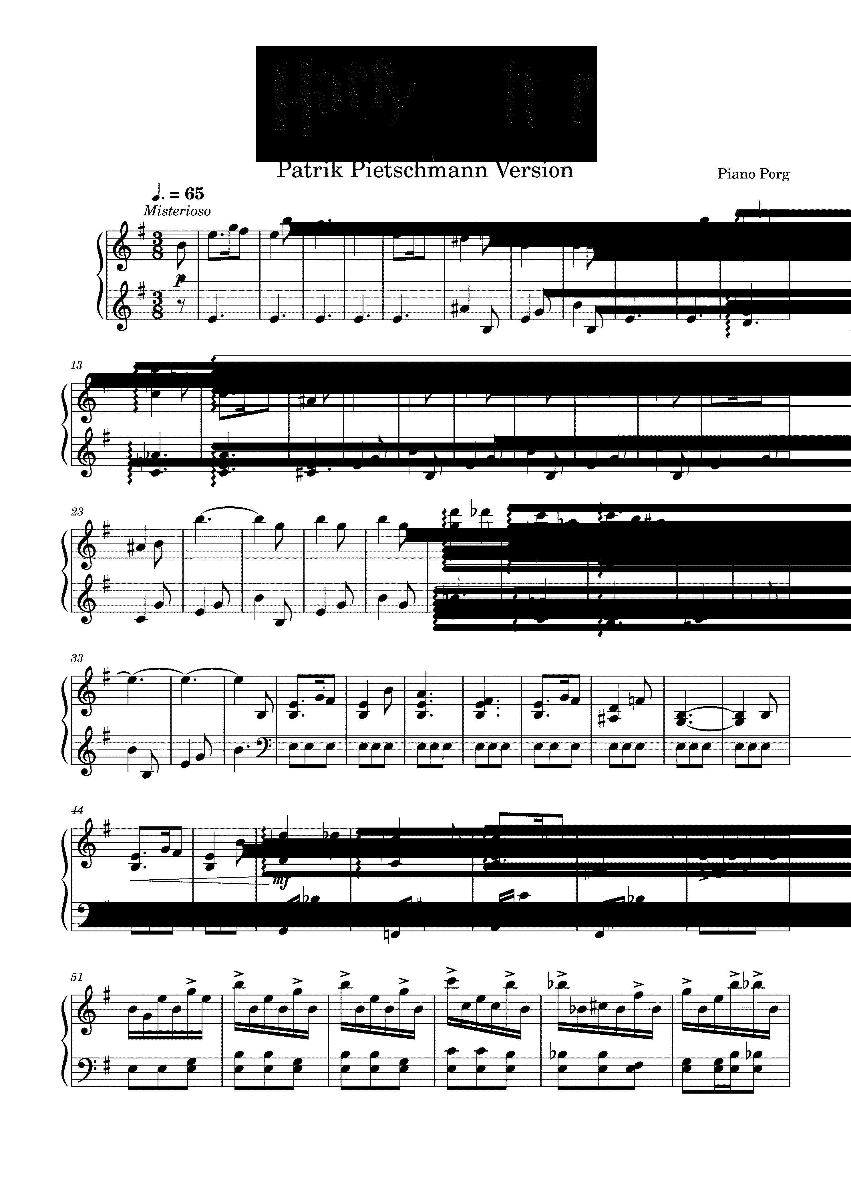Partitura Hedwig's Theme