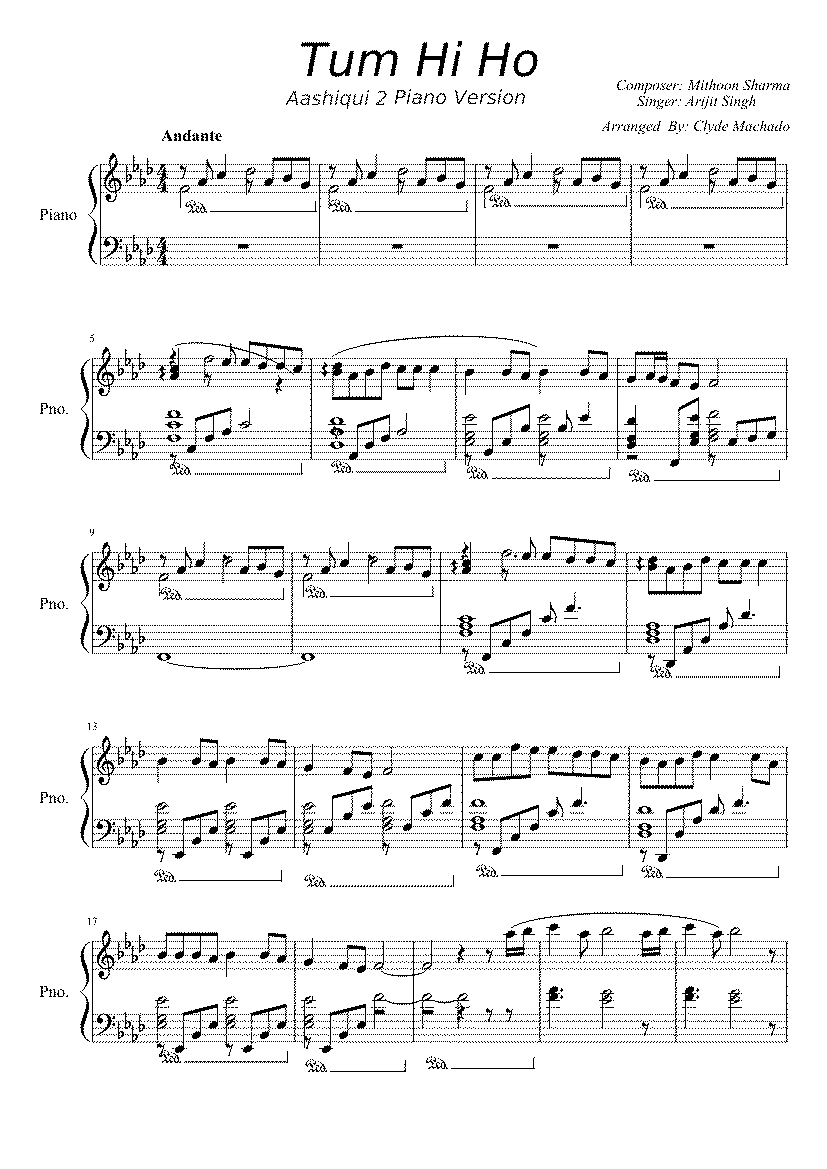 Partitura Hi Ho