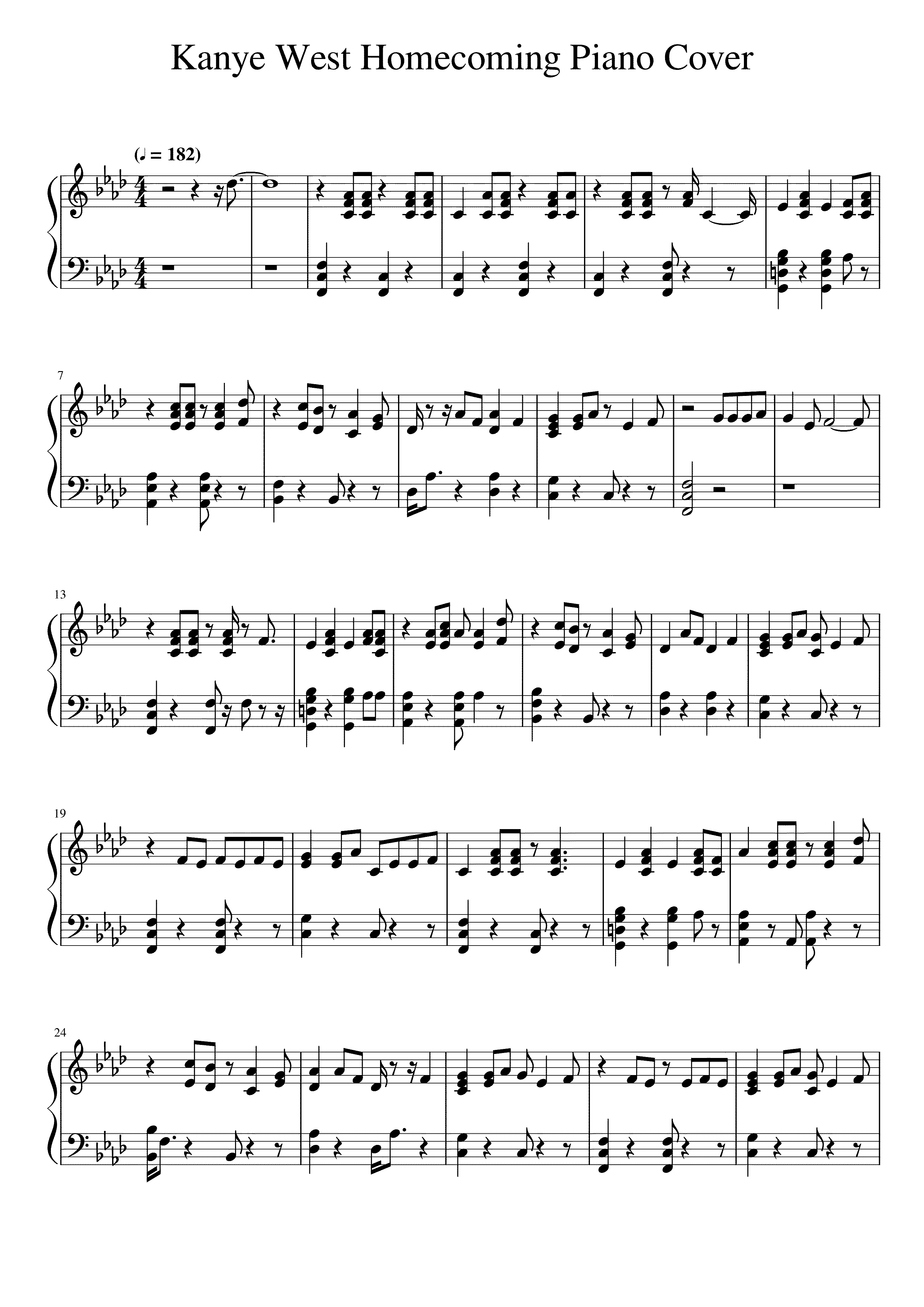 Partitura Homecoming