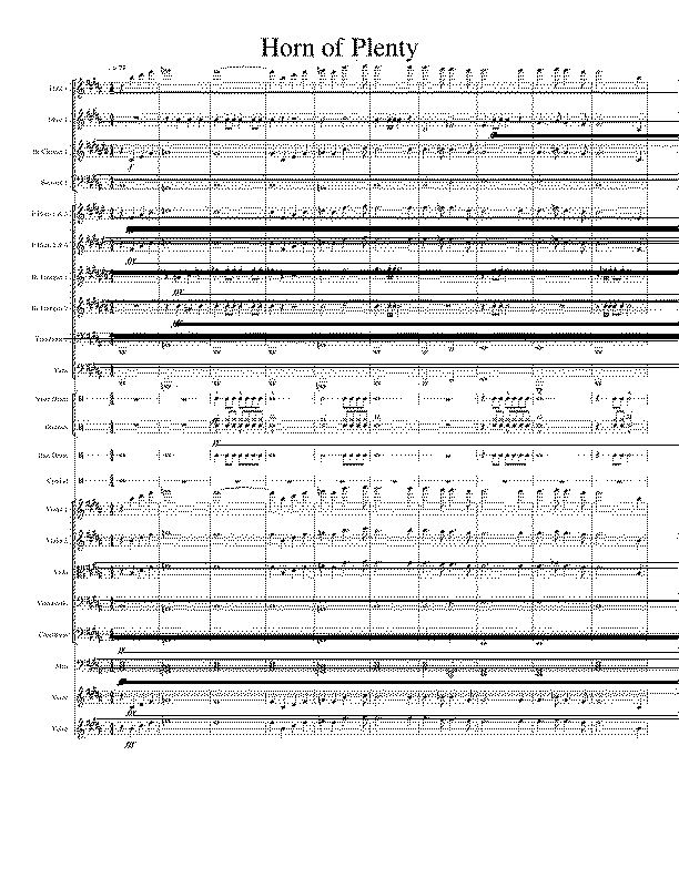 Partitura Horn of Plenty