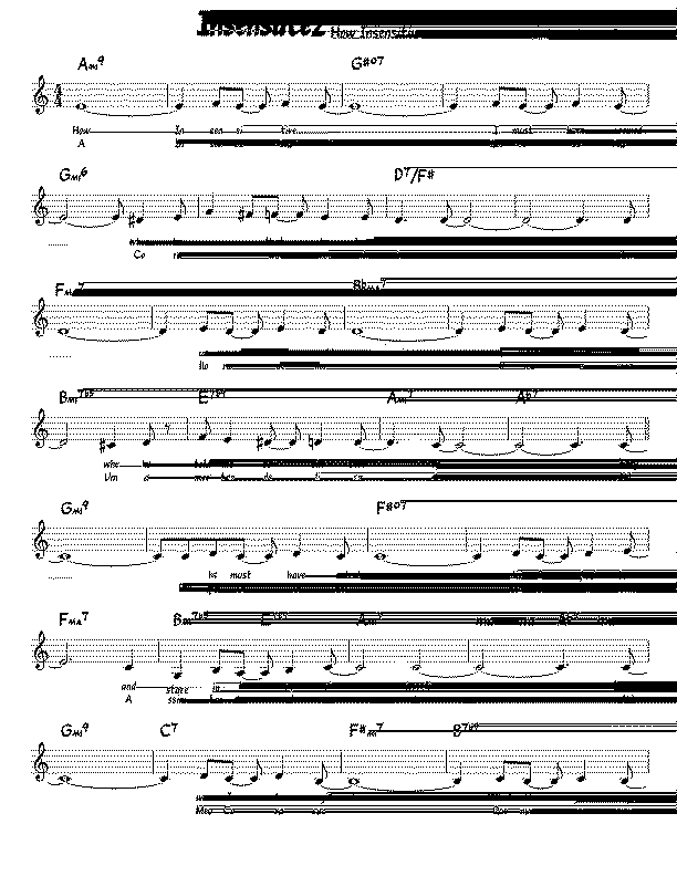 Partitura How Insensitive
