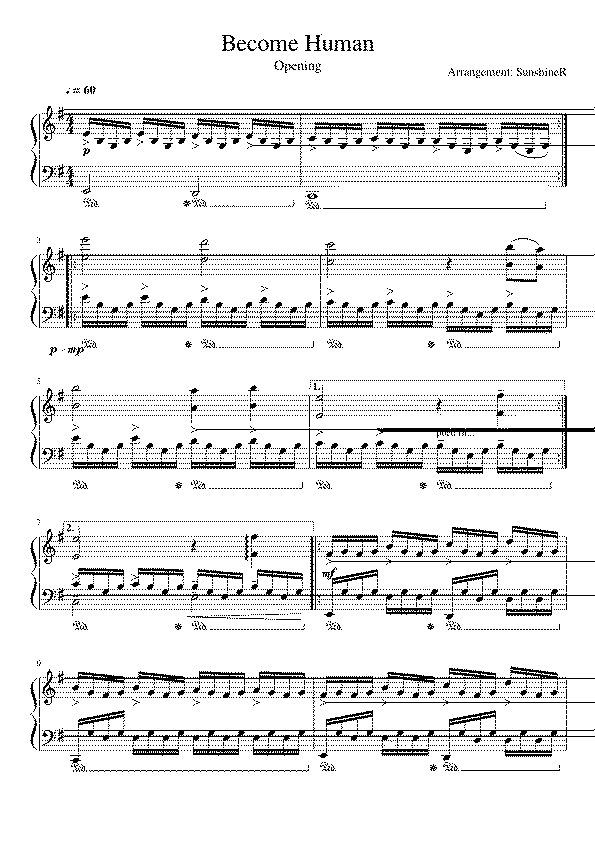 Partitura Human