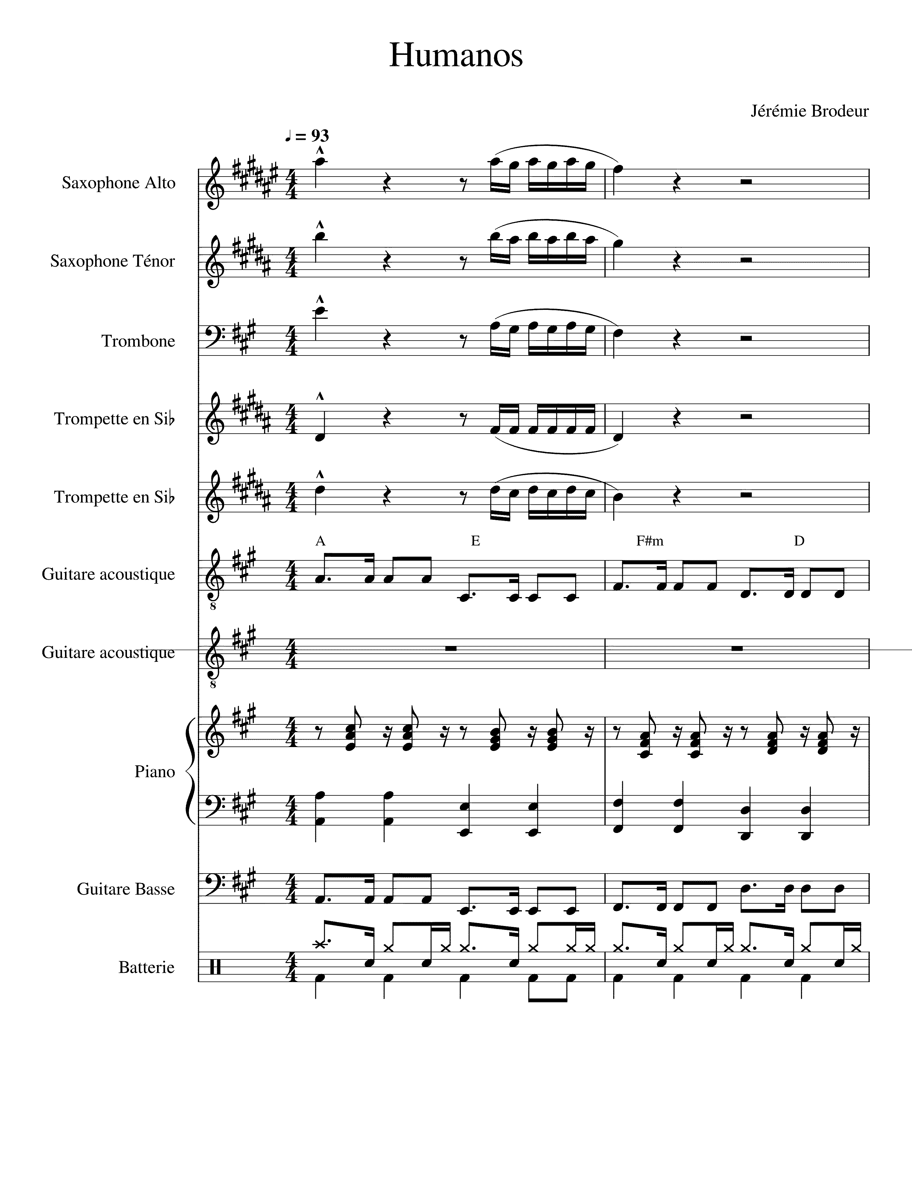 Partitura Humanos a Marte