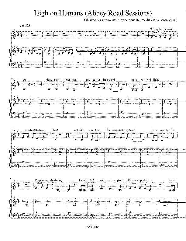 Partitura Humans