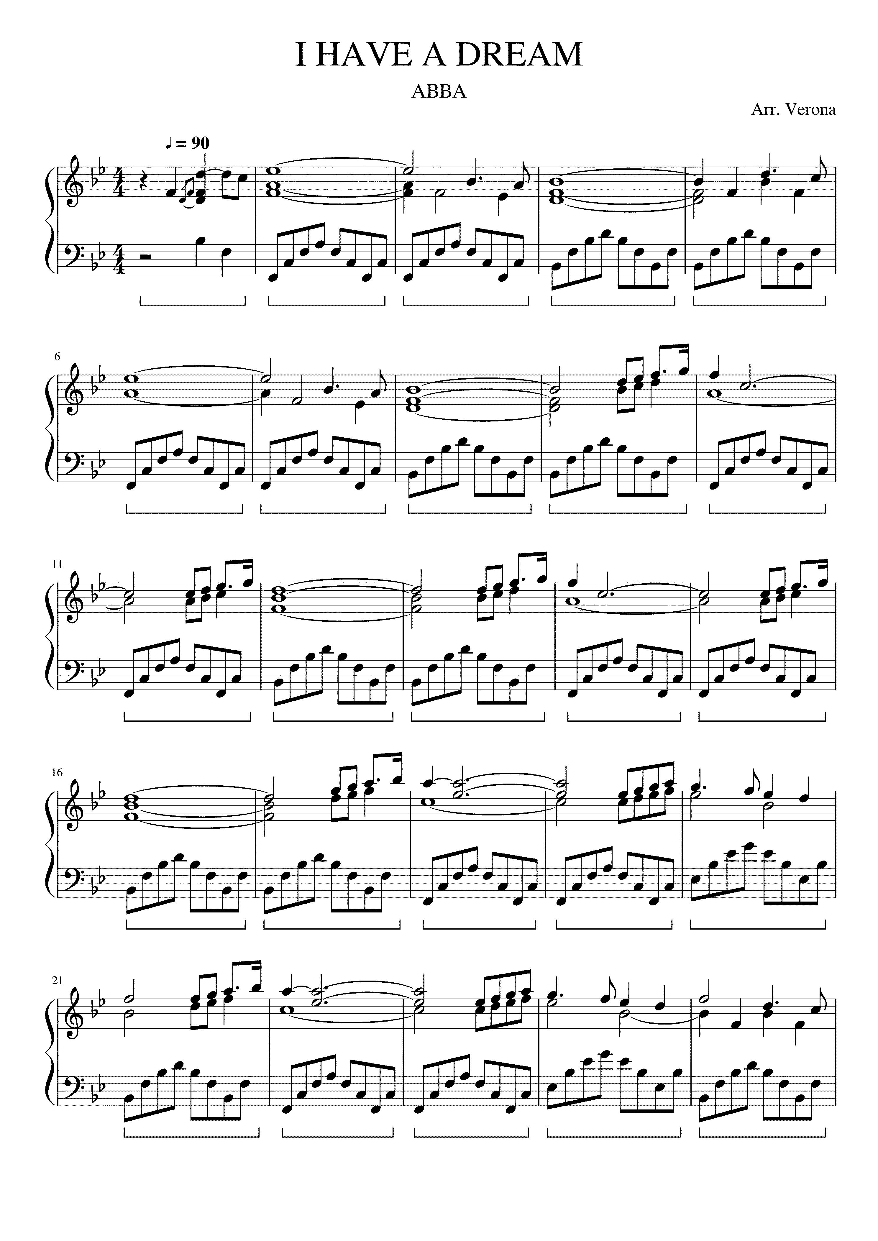 Partitura I Have a Dream