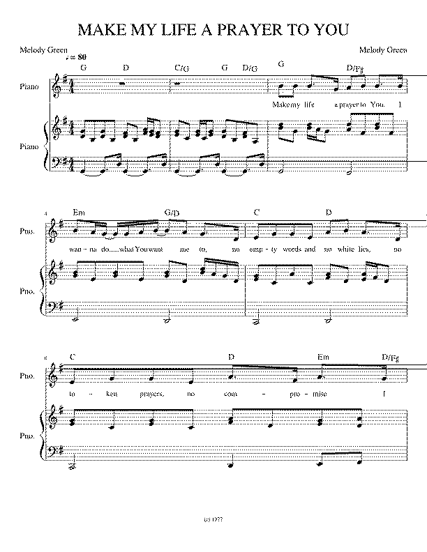 Partitura I Just Wanna Make Love To You