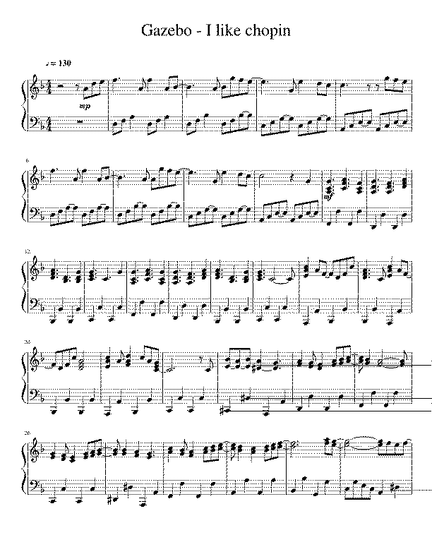 Partitura I Like Chopin