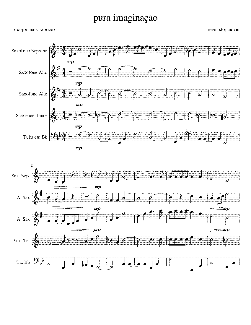 Partitura Imagina