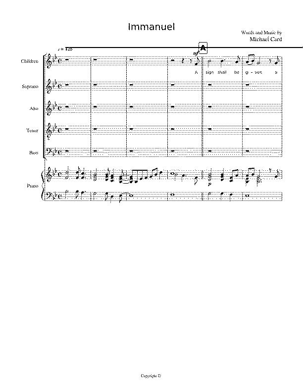 Partitura Immanuel