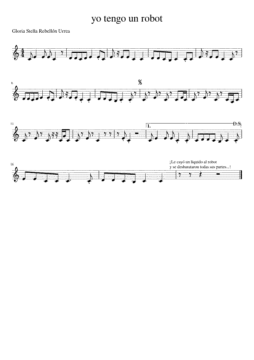 Partitura Infantil Colores