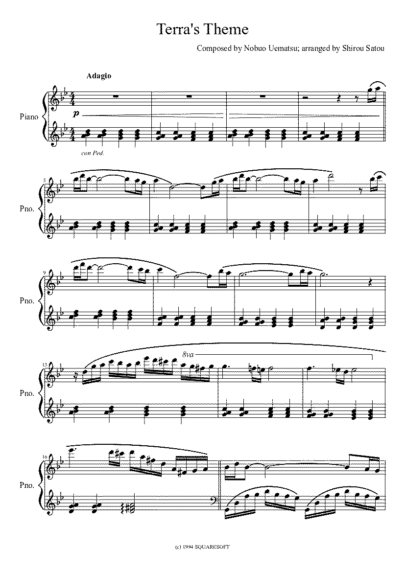 Partitura Into a Fantasy