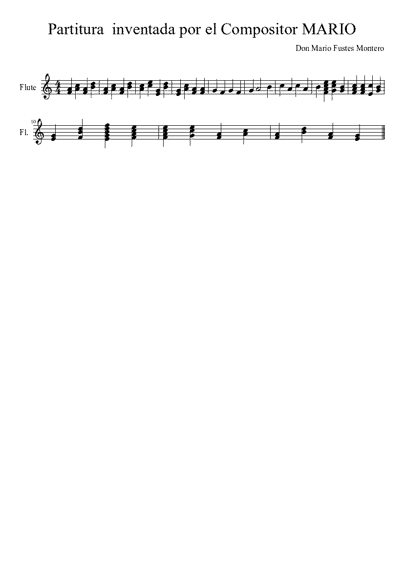 Partitura Inventada