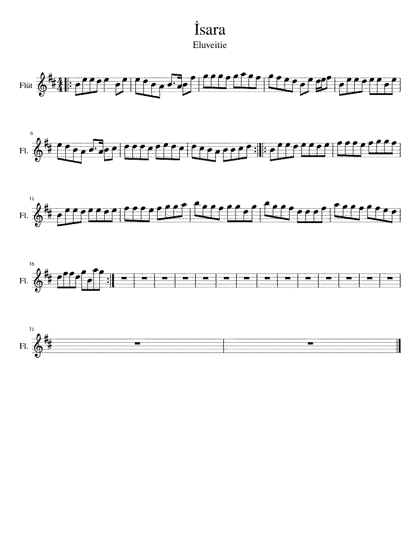 Partitura Isara