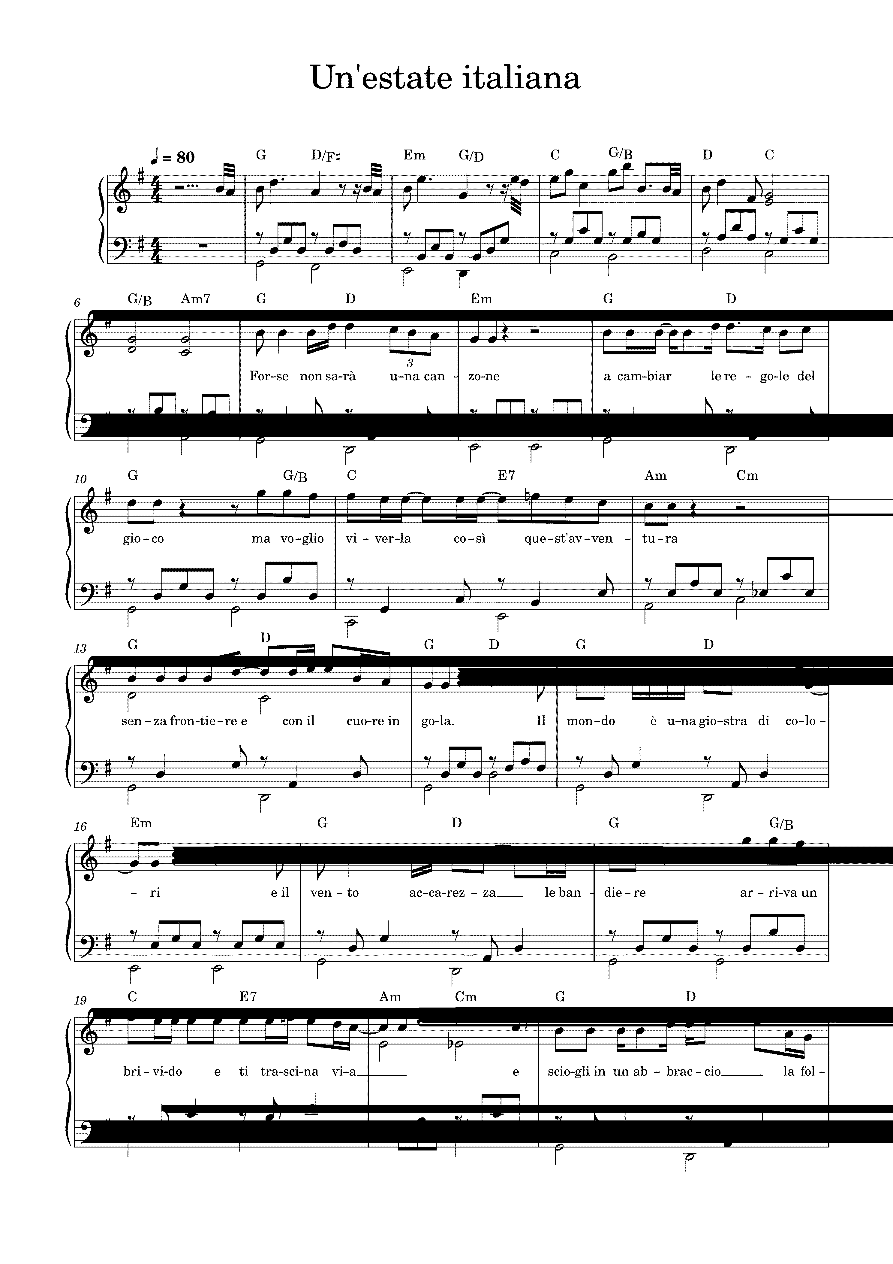 Partitura Italiana