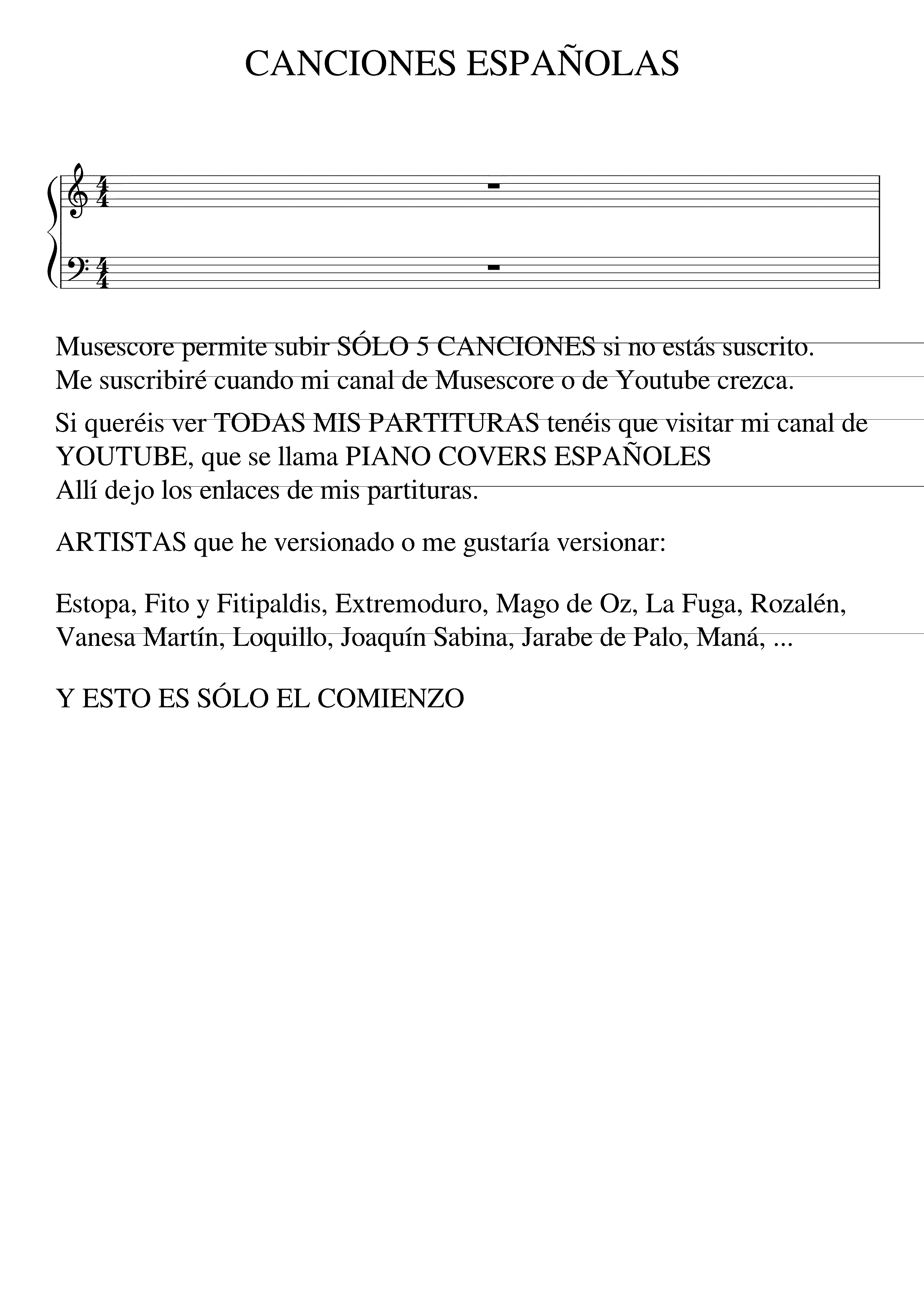 Partitura Izal
