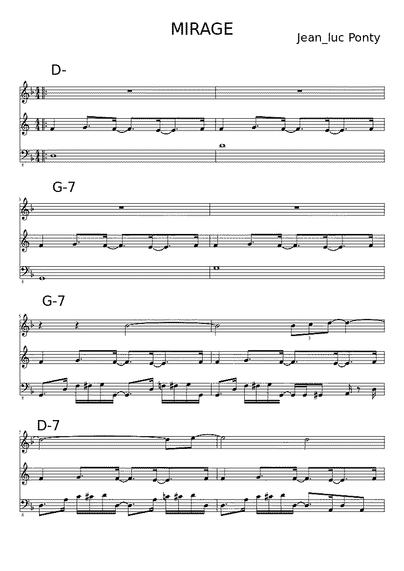Partitura Jean Luc