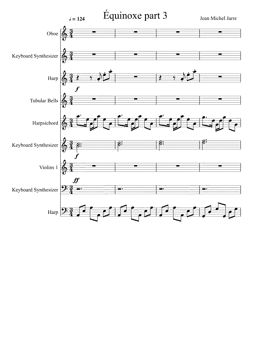 Partitura Jean Michel Jarre