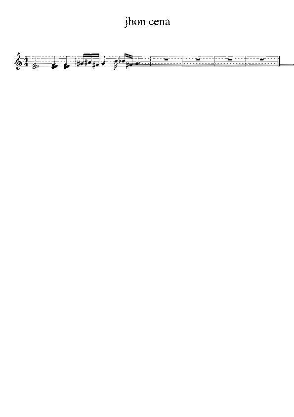 Partitura Jhon Cena