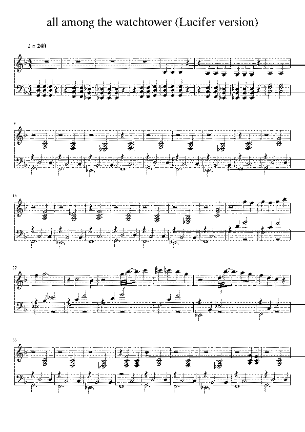 Partitura Jimi Hendrix