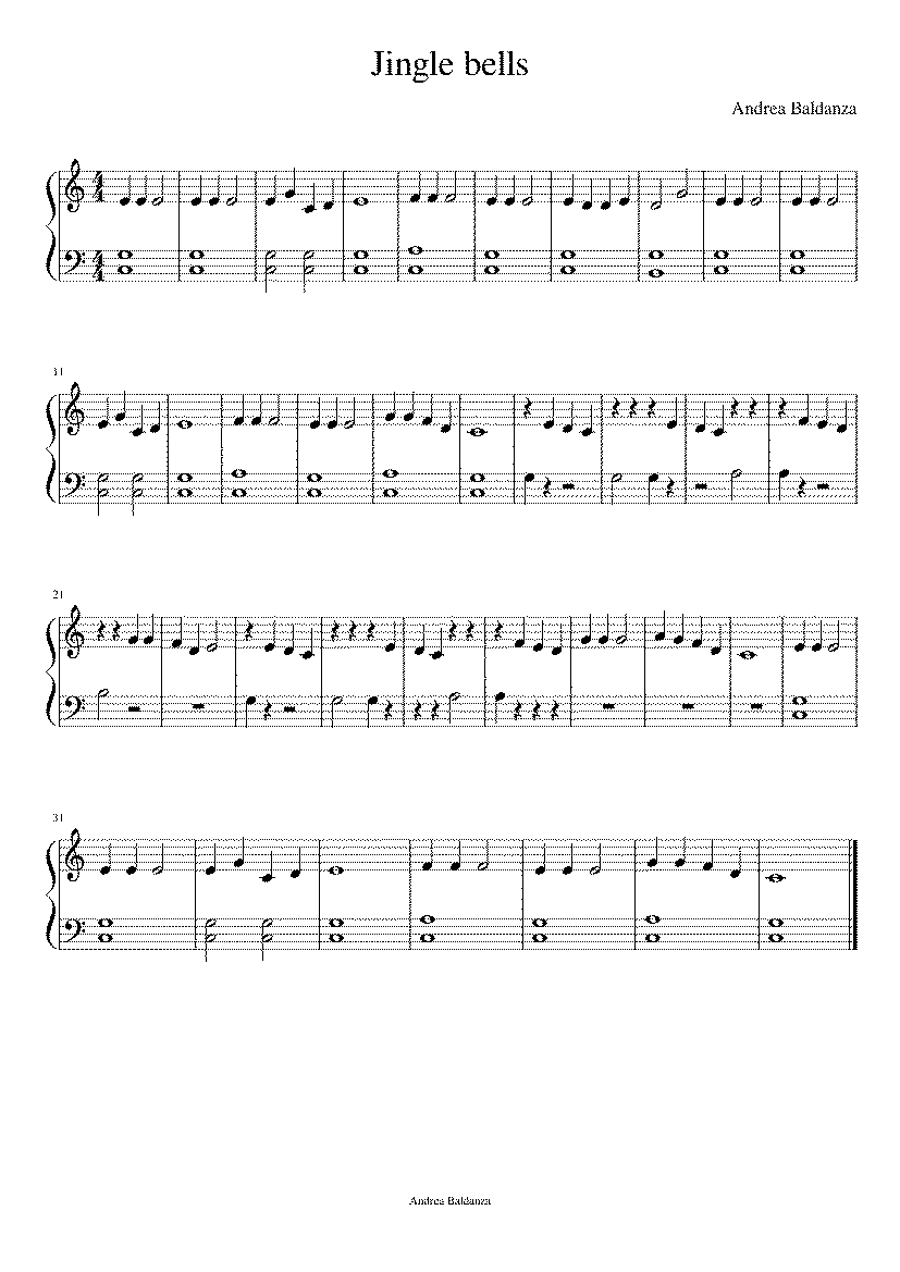 Partitura Jingle Bells