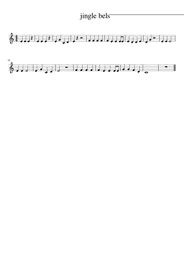 Partitura Jingle Bels