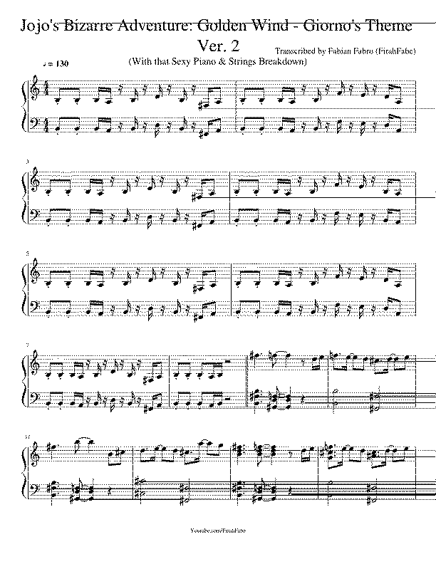 Partitura Jojo