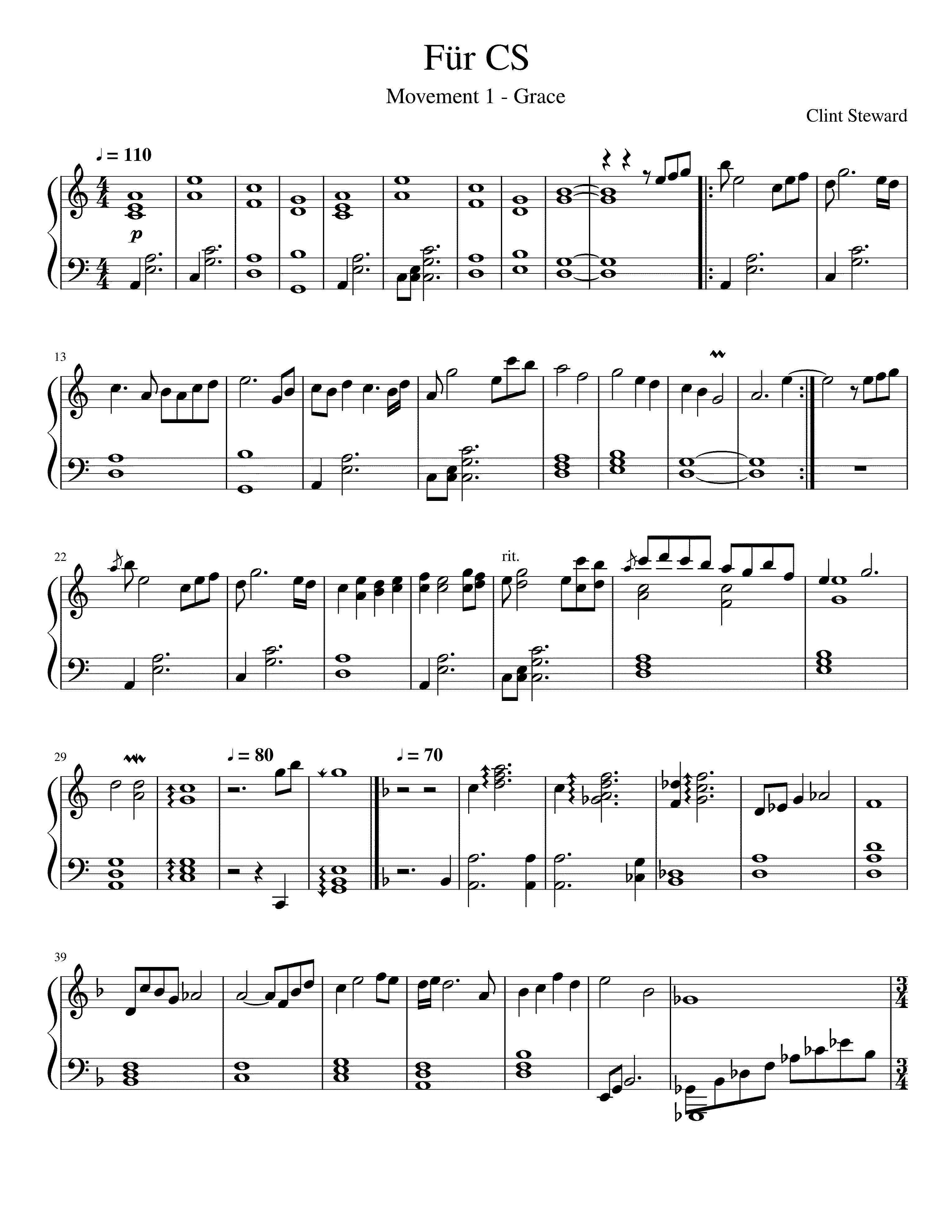 Partitura Just The Way You Are Barry White