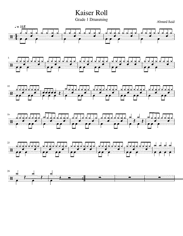 Partitura Kaiser Roll