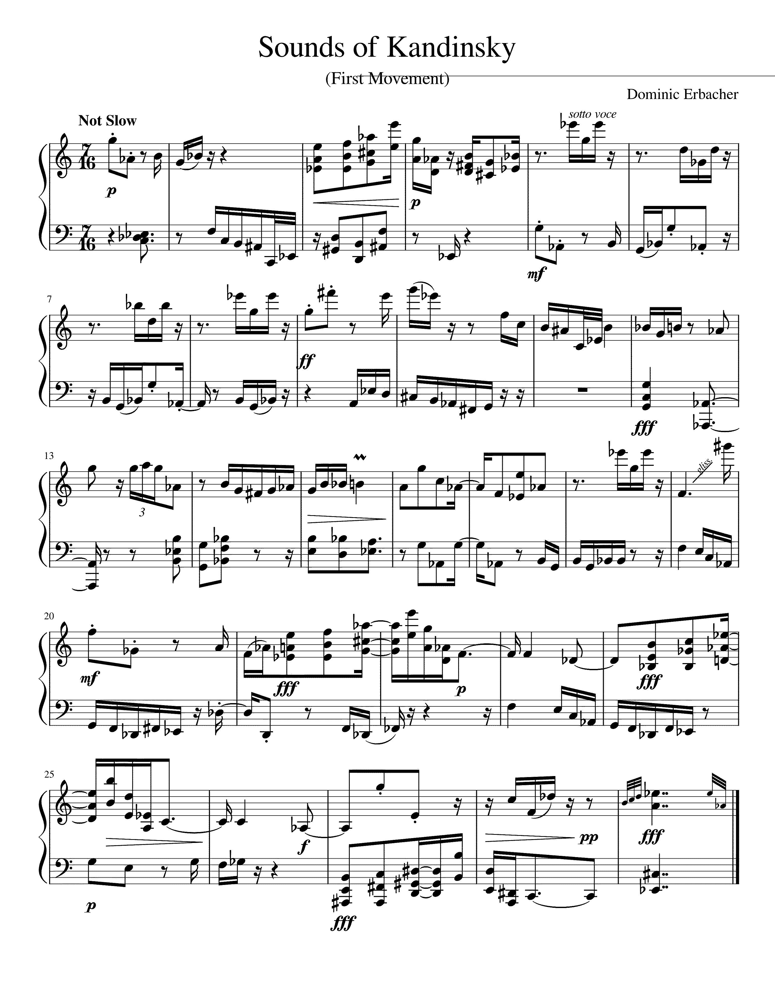 Partitura Kandinsky