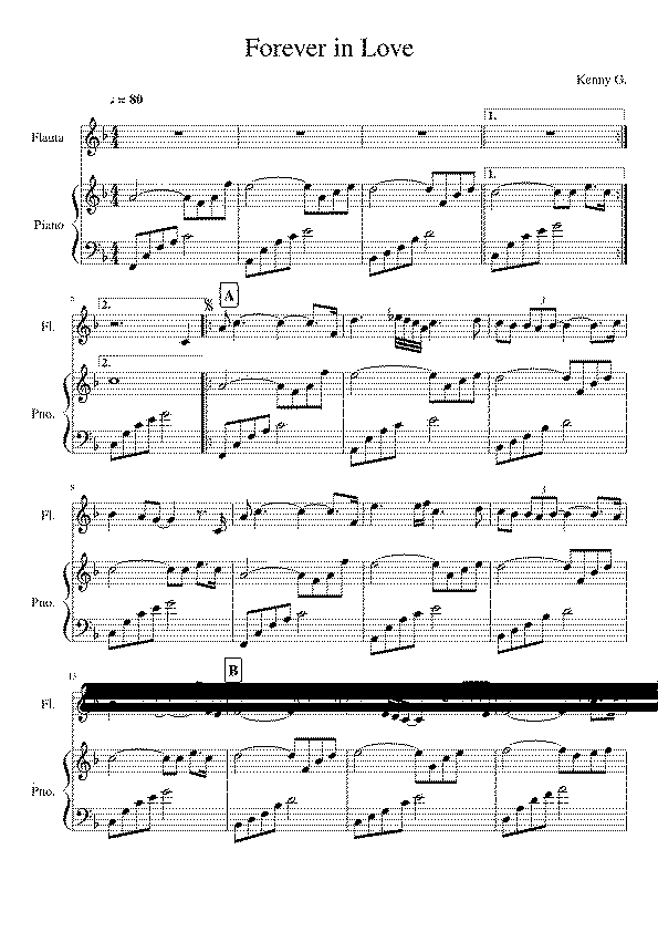 Partitura de Kenny G Forever In Love | Partituras.org