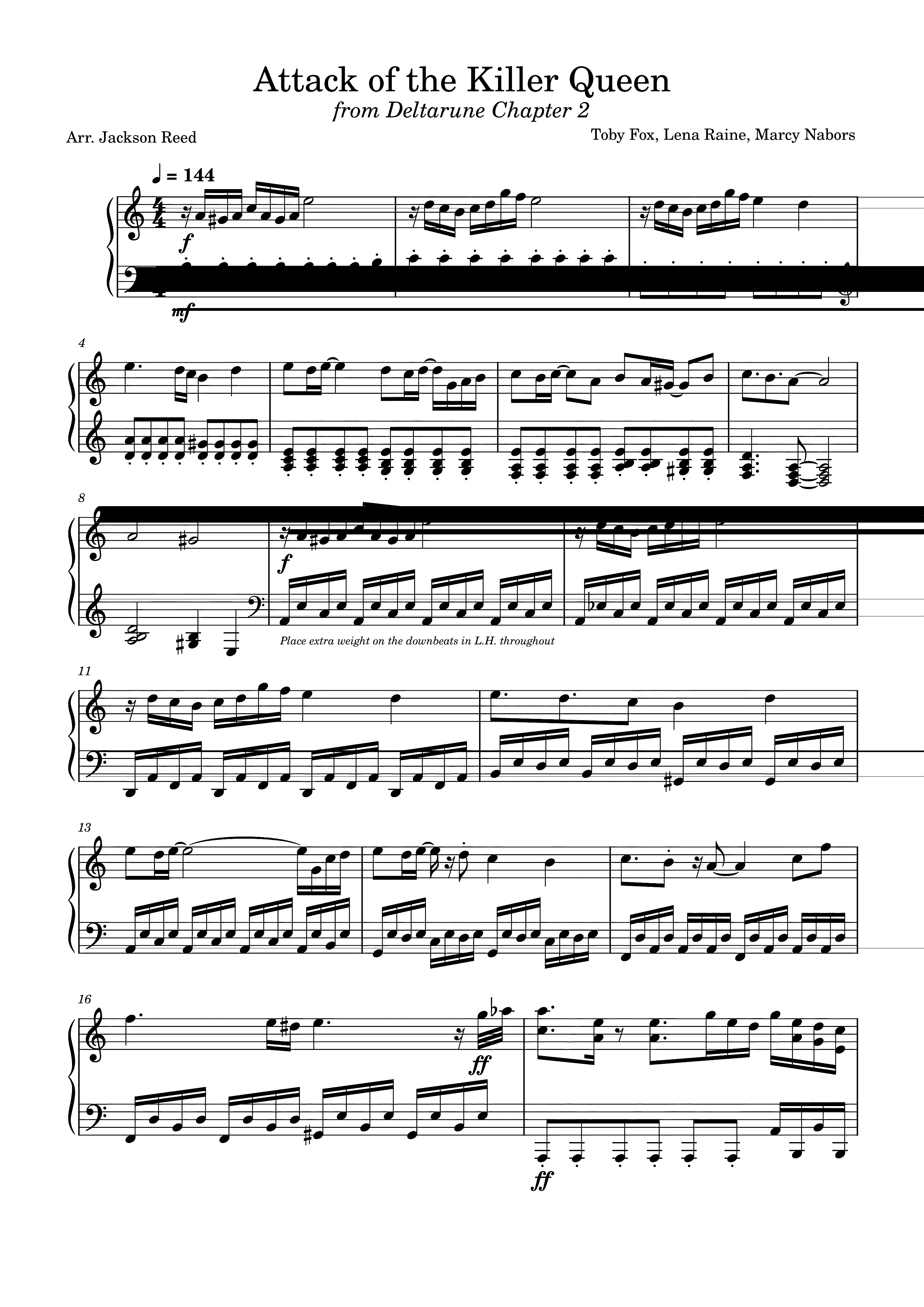 Partitura Killer Queen