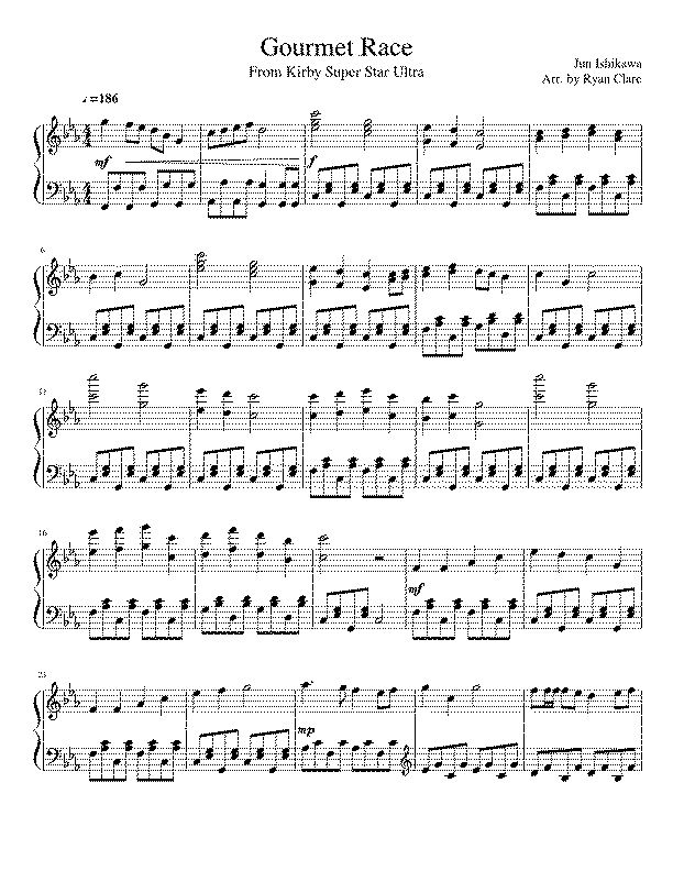 Partitura Kirby
