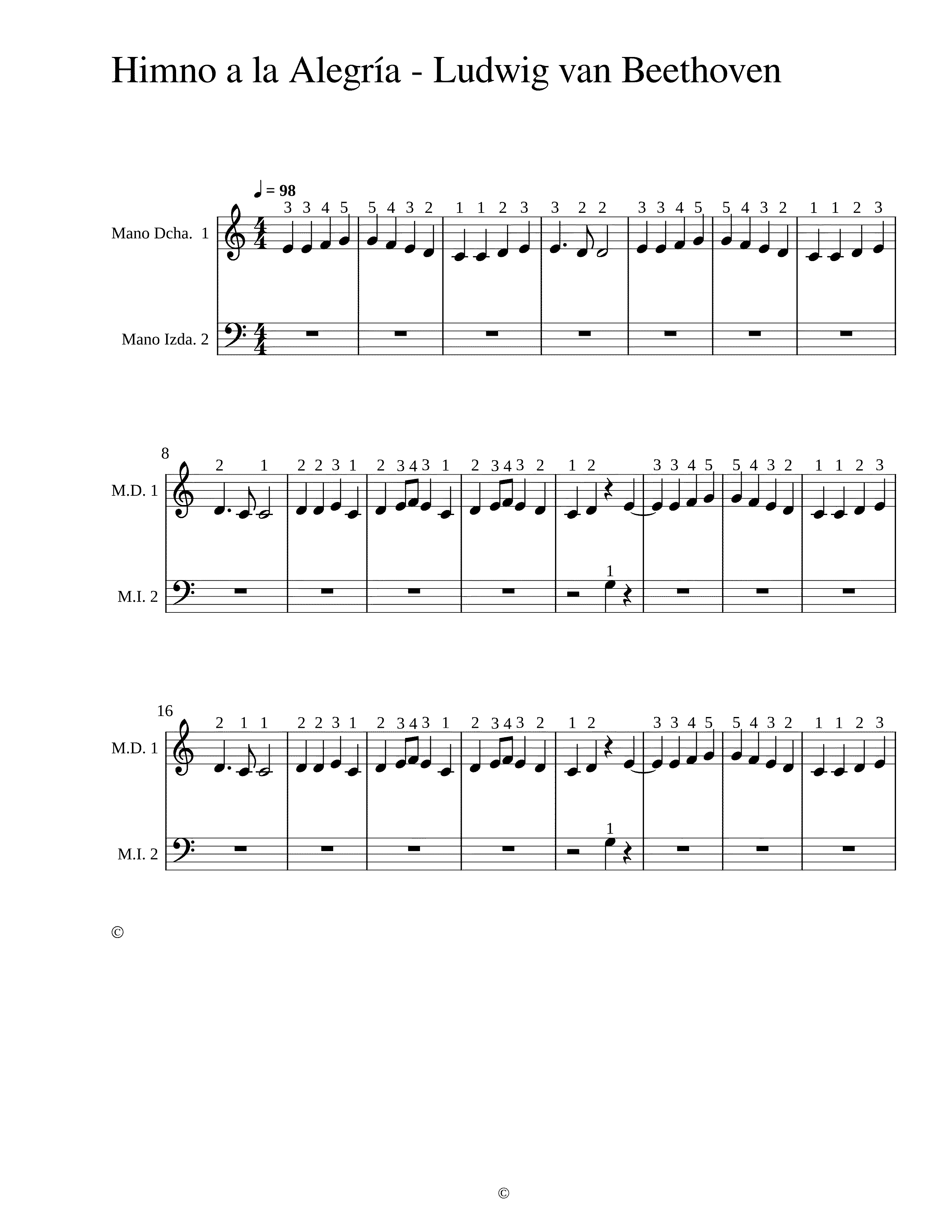 Partitura La Alegria
