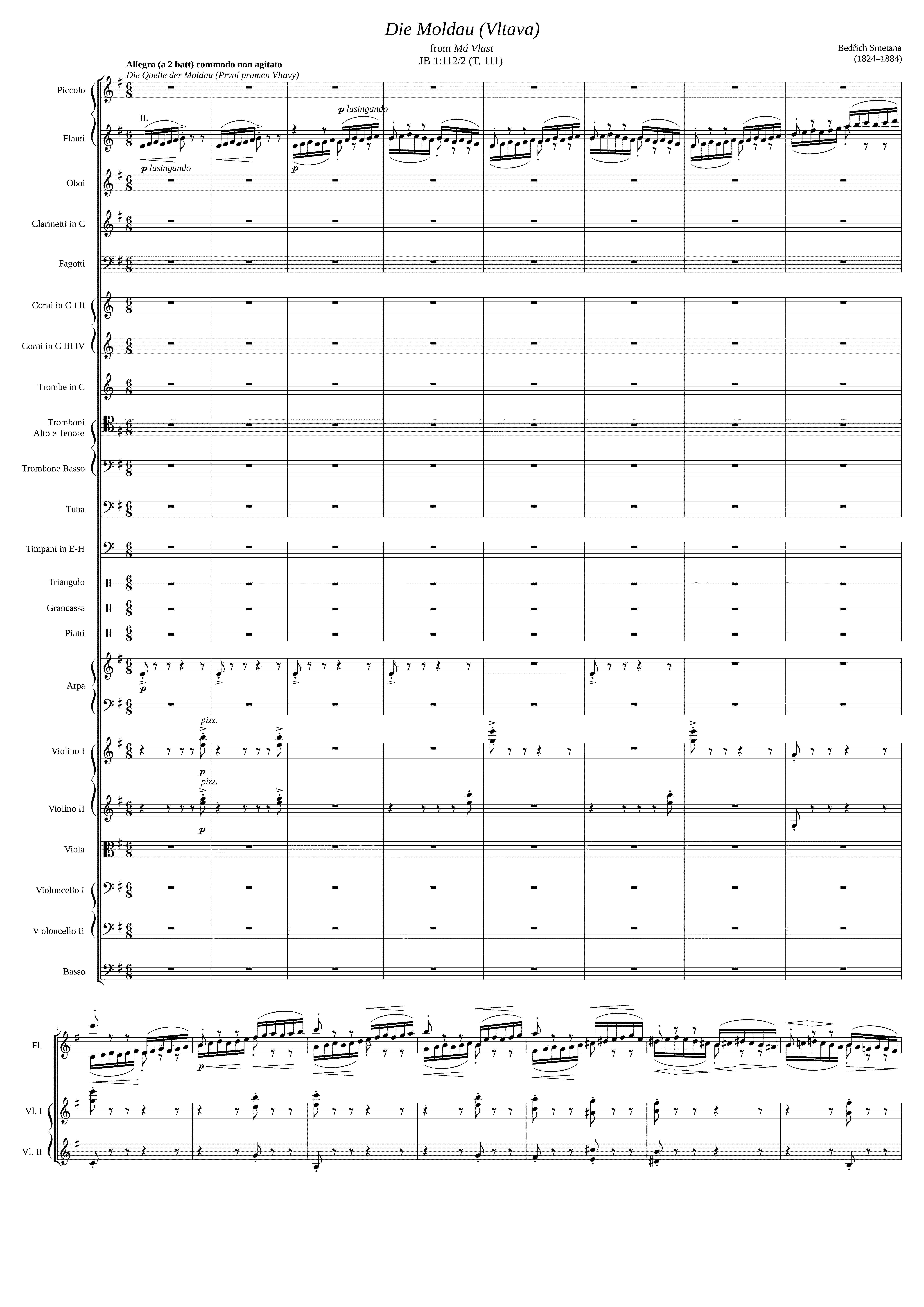 Partitura La Bohemia