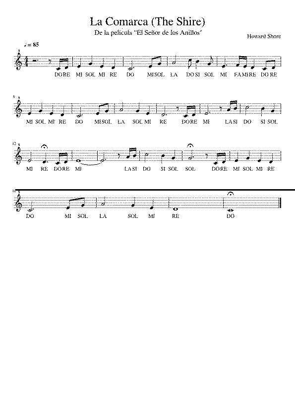 Partitura La Comarca