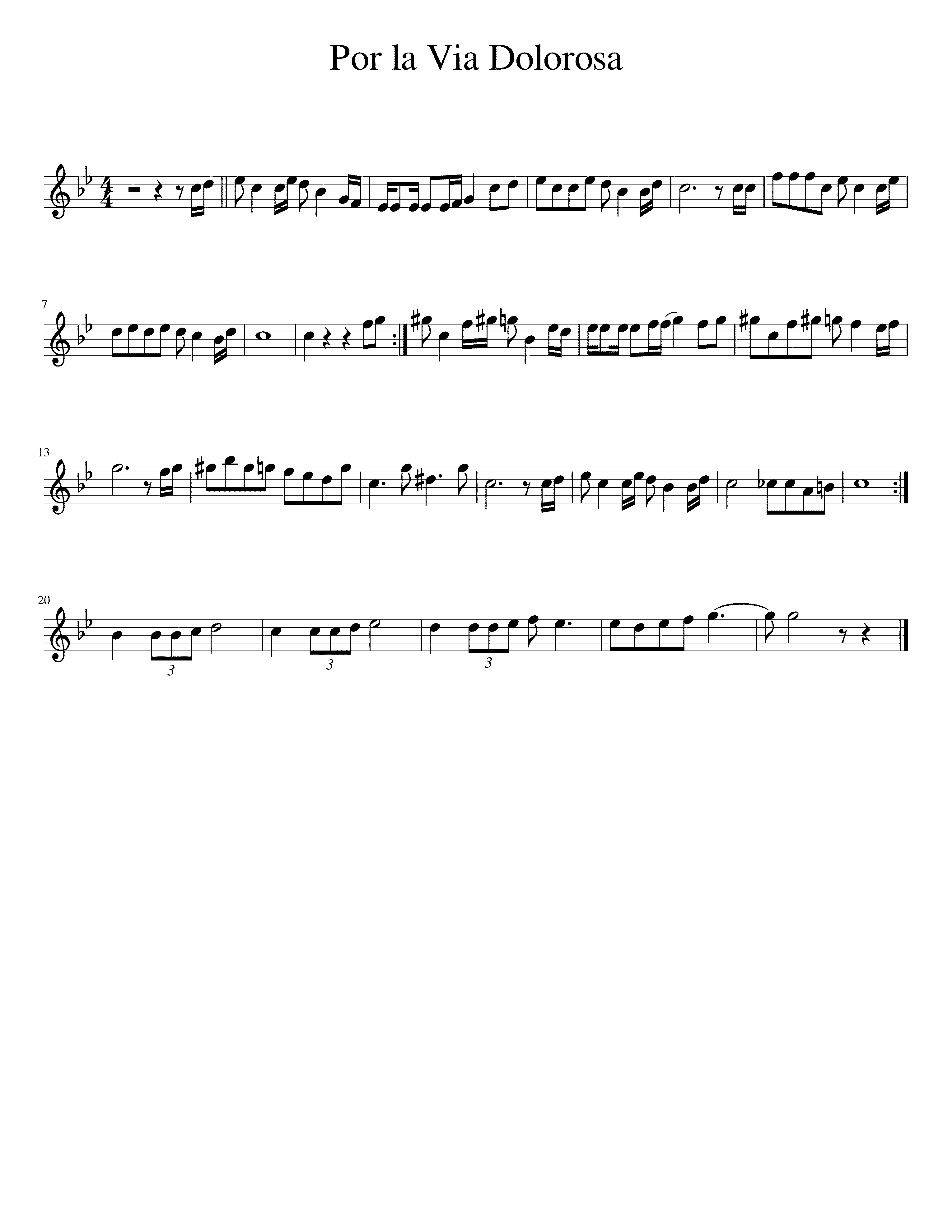 Partitura La Dolorosa