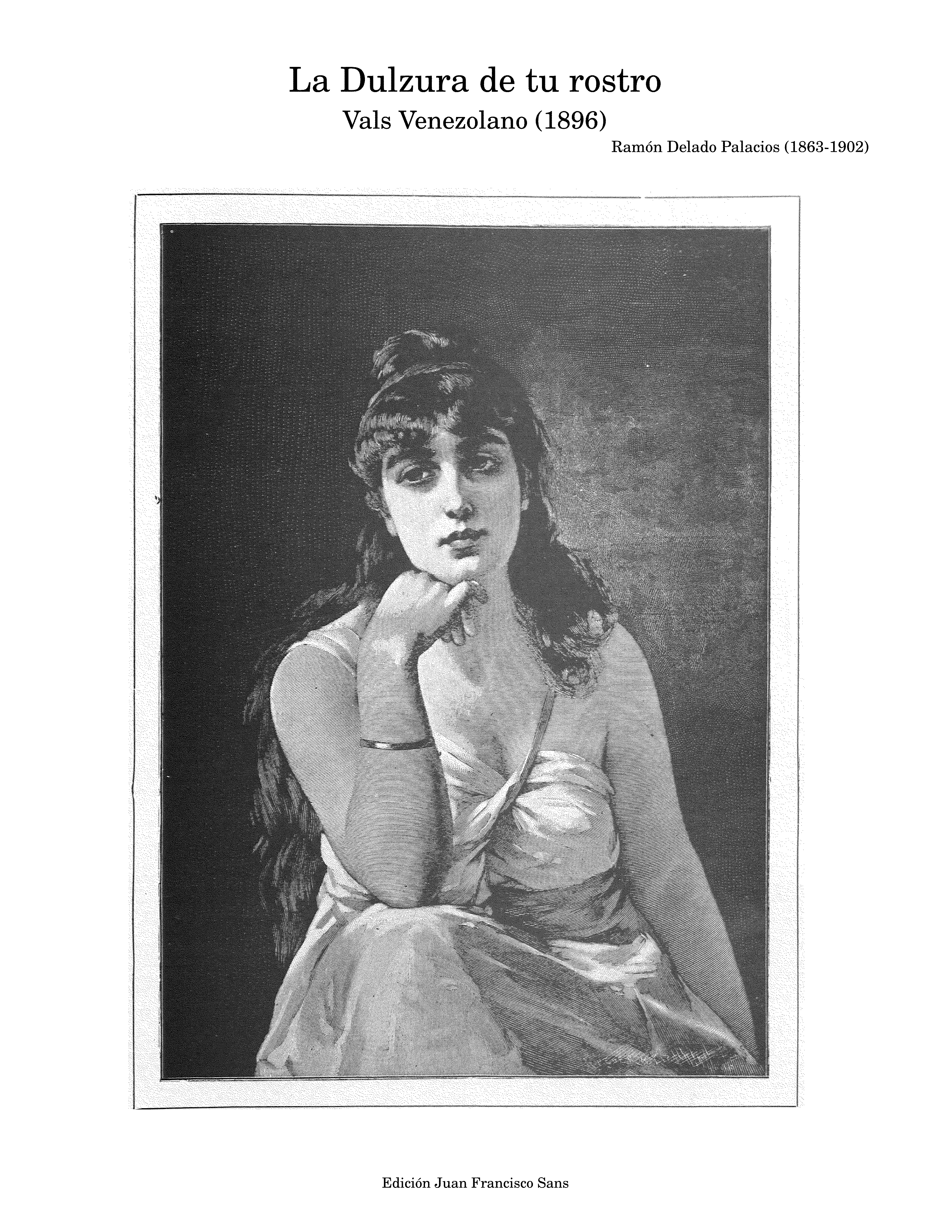 Partitura La Dulzura de Tu Rostro