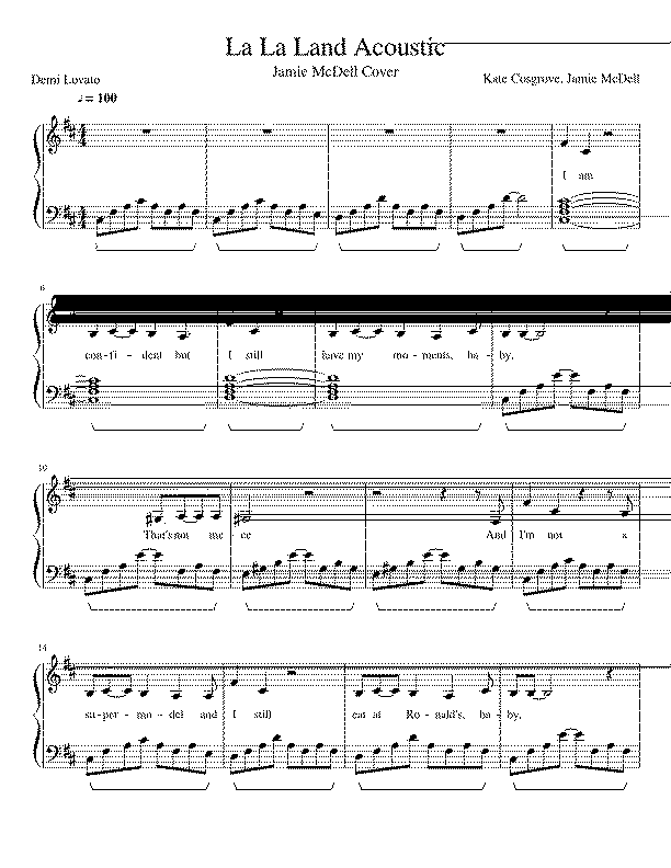 Partitura La La Land